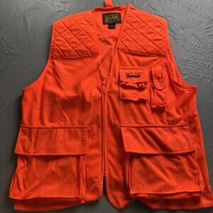 Gamehide Pheasant Quail Hunting Vest -Mens Medium- Pockets Hi Vis Orange